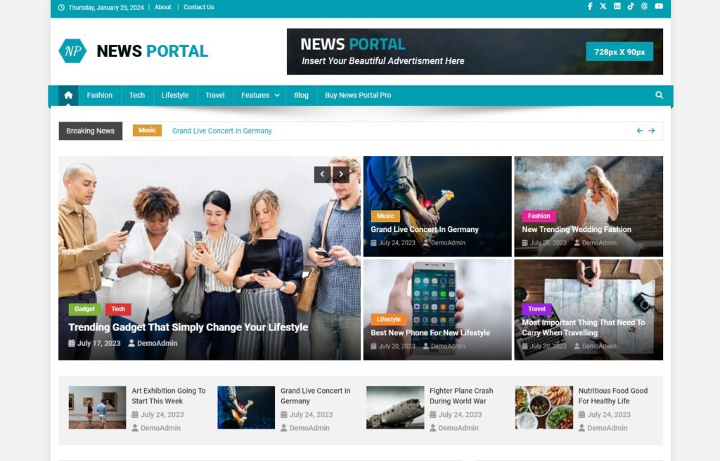 Theme News Portal